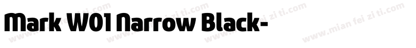 Mark W01 Narrow Black字体转换
